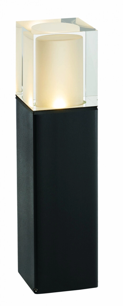 Schwarze Terrassenlampe Arendal 37cm mit LED