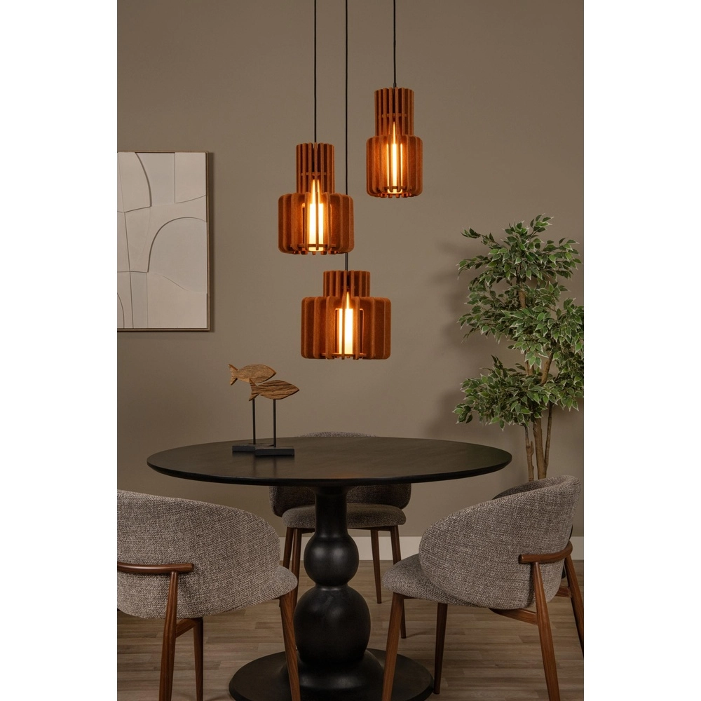 Design-Pendellampe Rollo 3-Licht Terrakotta Lucide 5411212452818