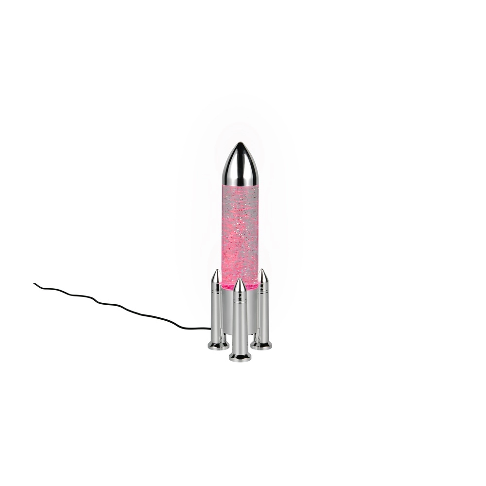 Tischlampe Apollo Raketen-Titan-Grau Trio 4017807681208