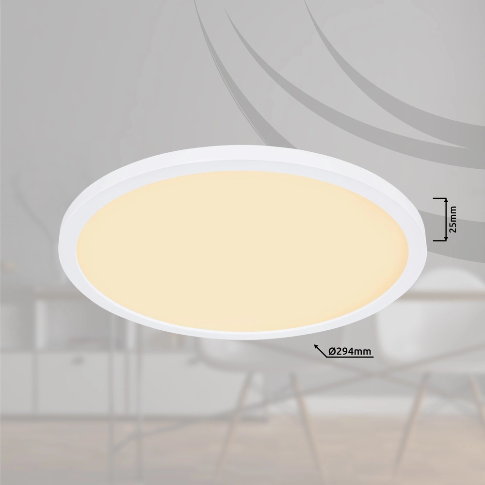 Deckenlicht Sapana Ø 29,4 cm weiß Globo 9007371414406