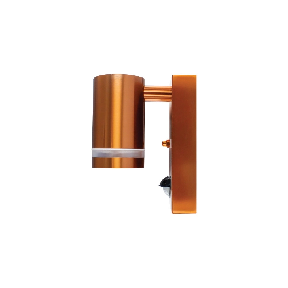 Wandscheinwerfer mit Sensor Opden Rotes Kupfer – 1x GU10 Lyora 5055788285656