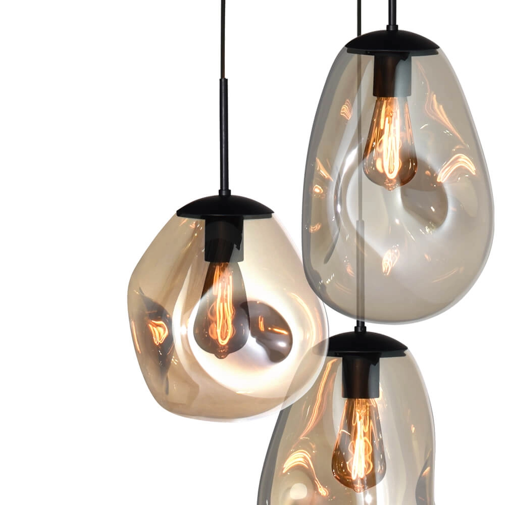 Vide-Hängelampe Lava 5x Goldglas Masterlight 8718121286532