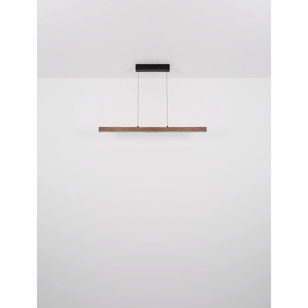 Elegante Pendellampe Olivus Holz 115 cm Globo 9007371455683
