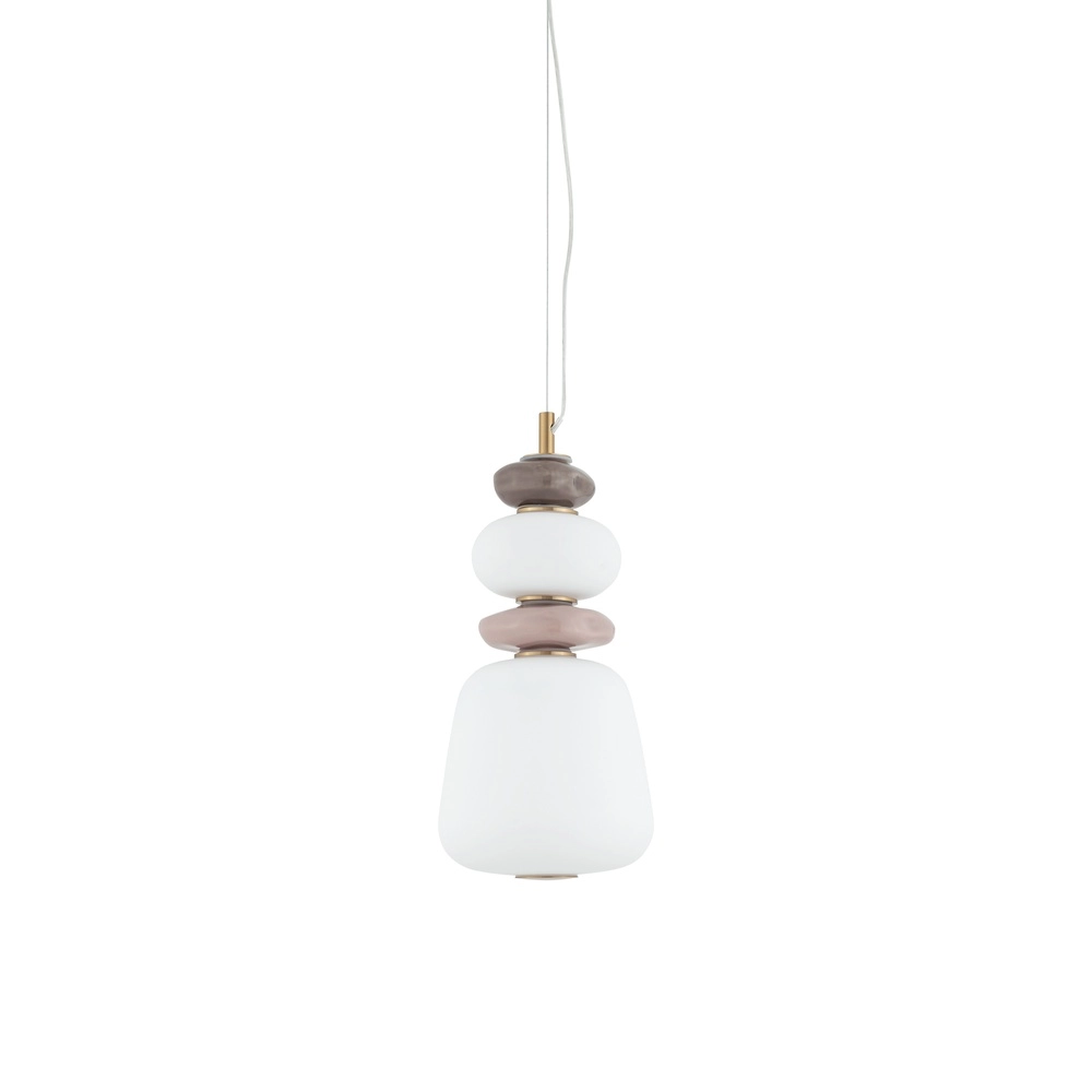 Pendellampe Ceramic Led Ø 17 cm Keramik und Glas Lyora 5903139117029