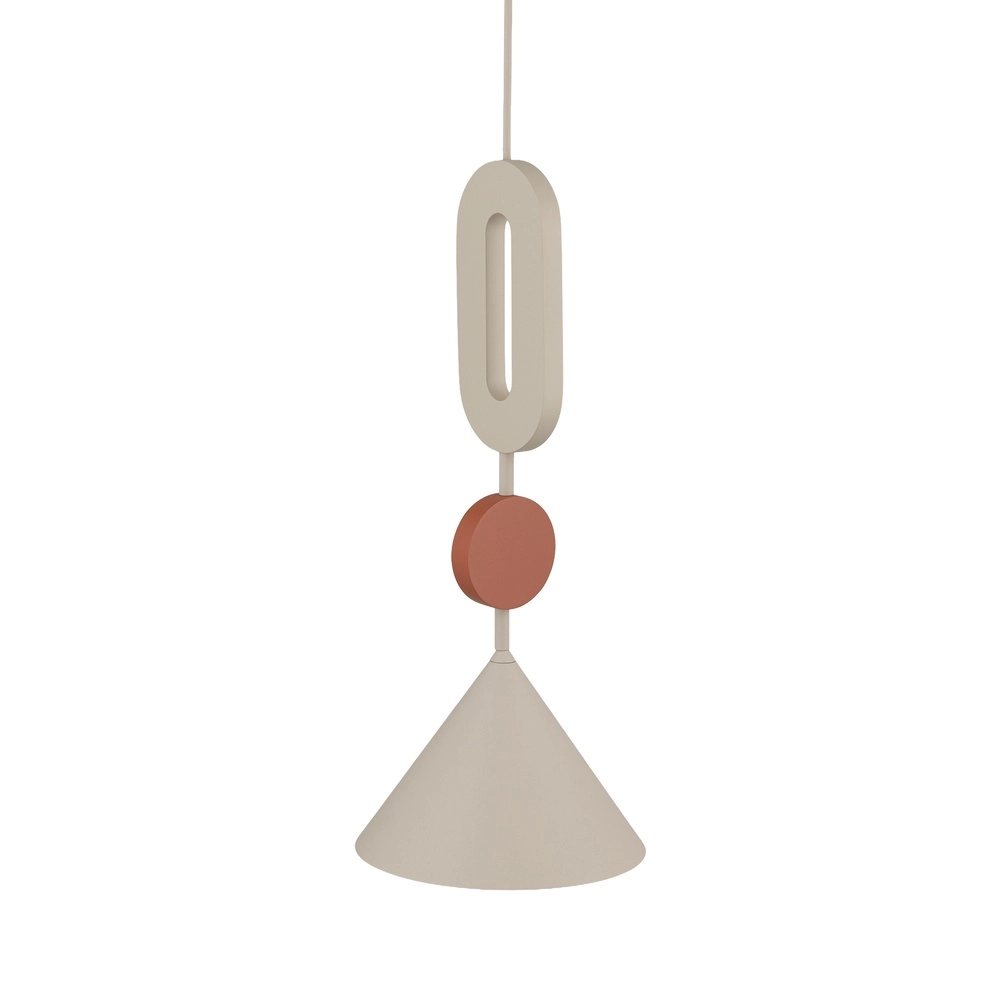 Einzigartige Pendellampe Drops Color sandbraun Ø 20,5 cm Lyora 5903139111928
