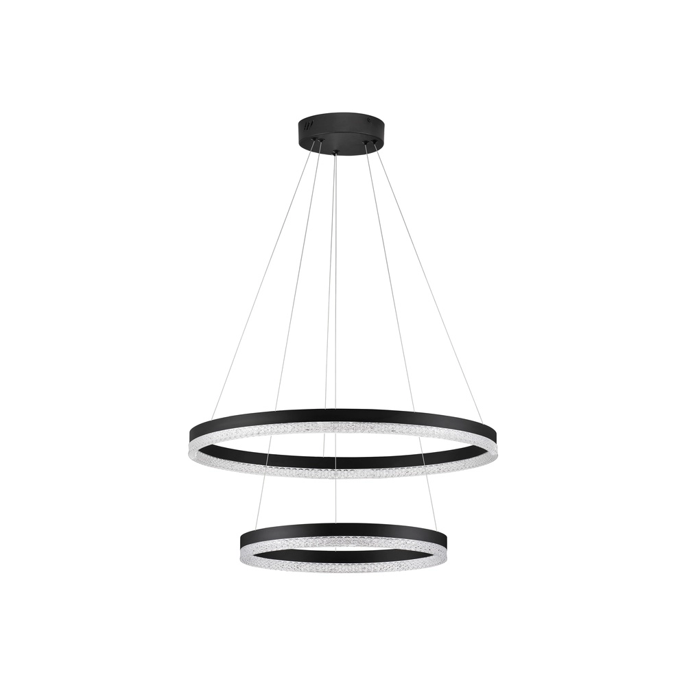 Pendelleuchte Adria schwarz Ø 60cm doppelt Lyora 5212017443809
