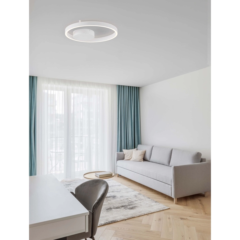 Deckenlampe Hedra rund Ø 40cm weiß Lyora 5212017448859
