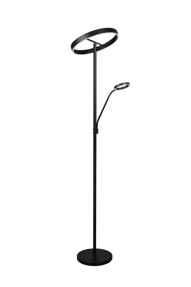 Design-Leselampe Willis Schwarz – 180 cm Trio 4017807618112