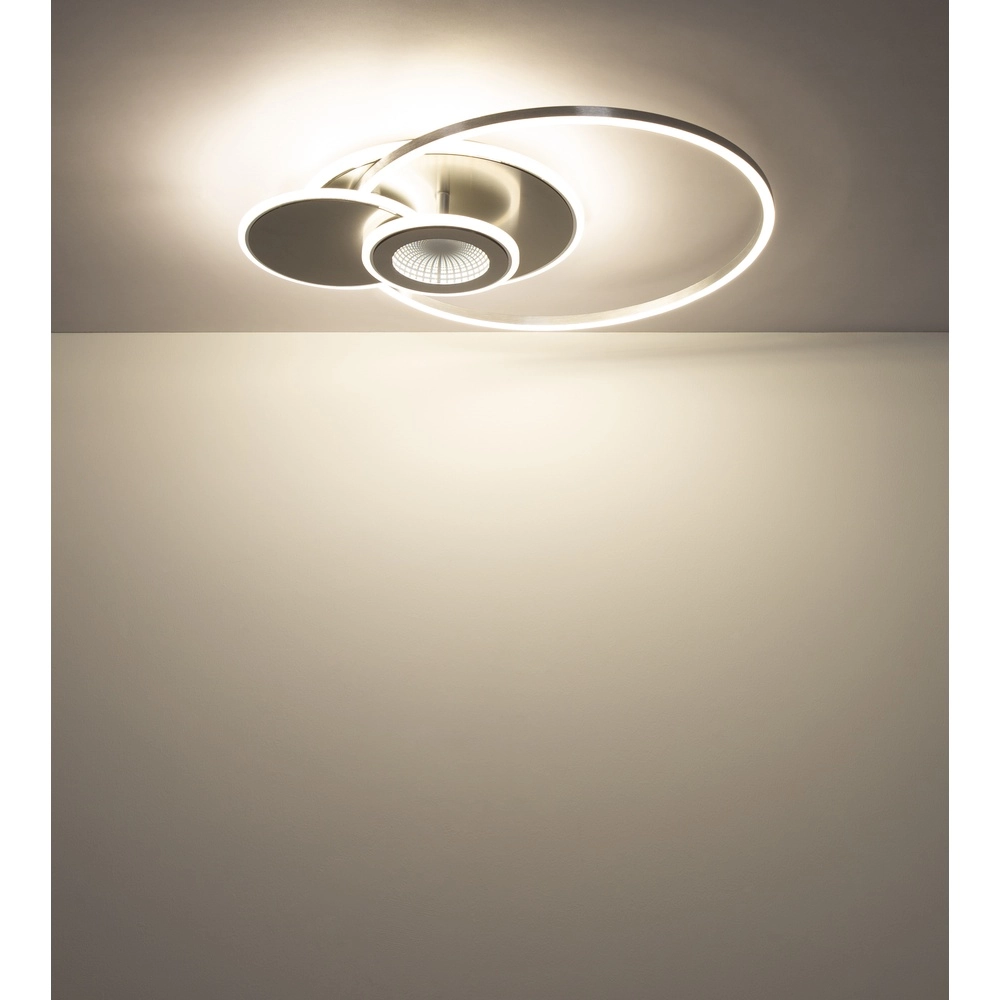 Design-Deckenlampe Beltran Silbergrau Globo 9007371586691