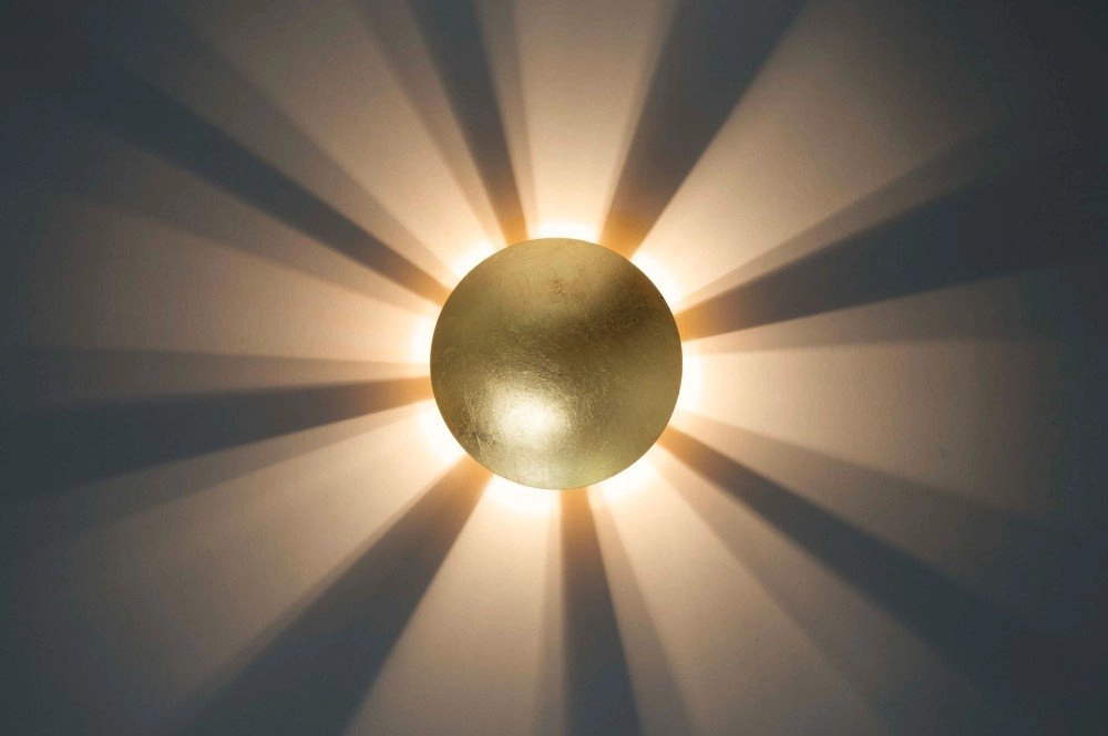 Goldene Wandlampe Sunset Brilliant 4004353332548