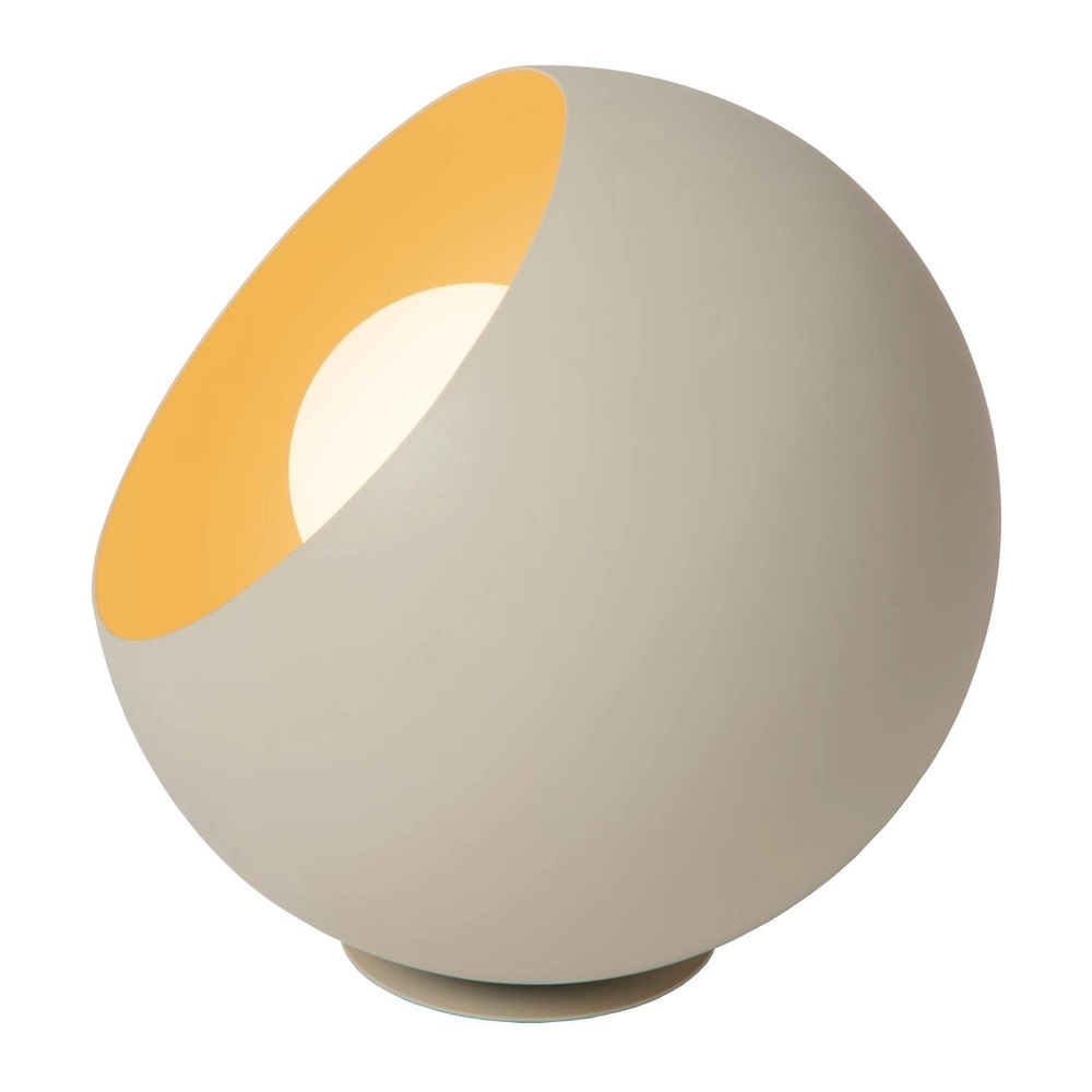 Tischlampe Doredos Ø 20 cm sandbraun Lucide 5411212510037