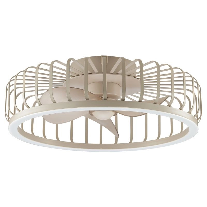 Drahtlampen-Deckenventilator Capo Sandbraun Brilliant 4004353471681