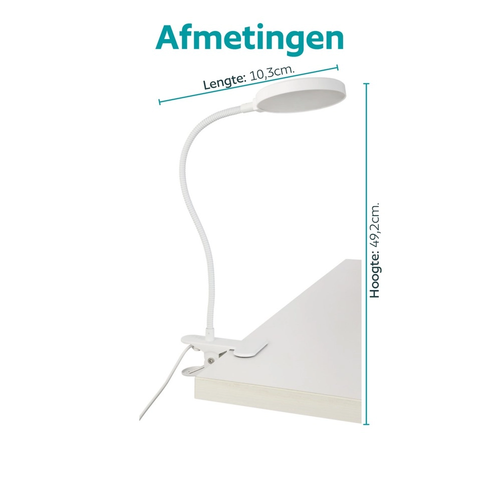 Klemmlampe Casetto Weiß Eglo 9008606389292
