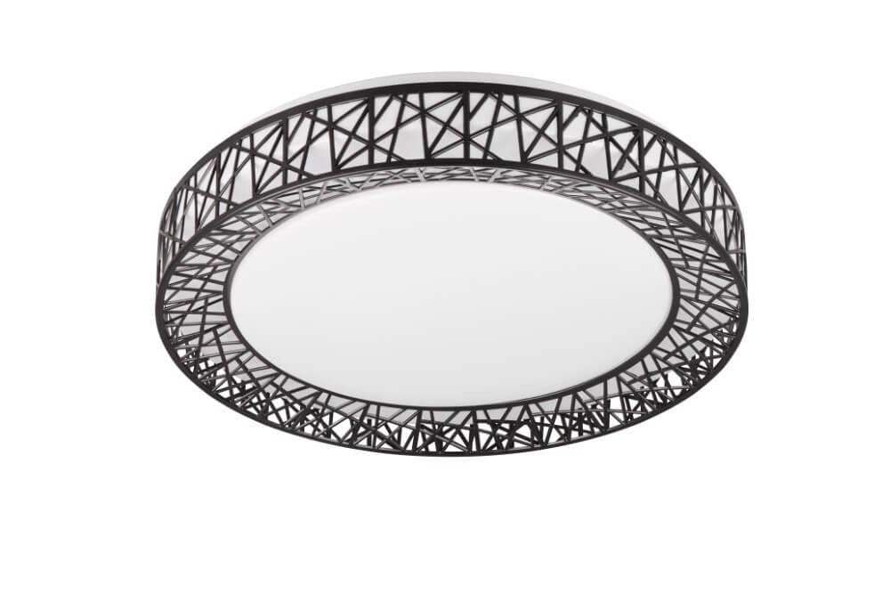 Schwarze Deckenlampe Cluster Ø 48cm Trio 4017807599824