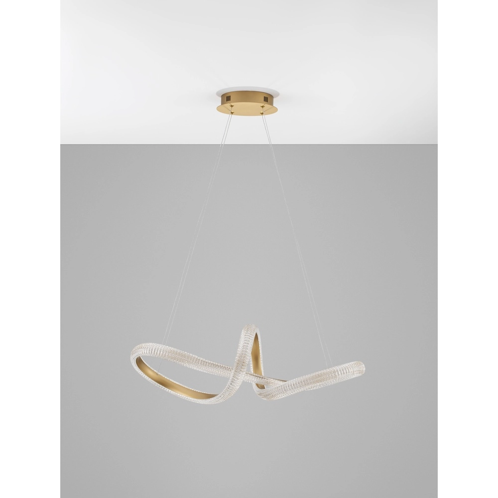 Pendelleuchte Medora Locke gold 75cm Lyora 5212017433442