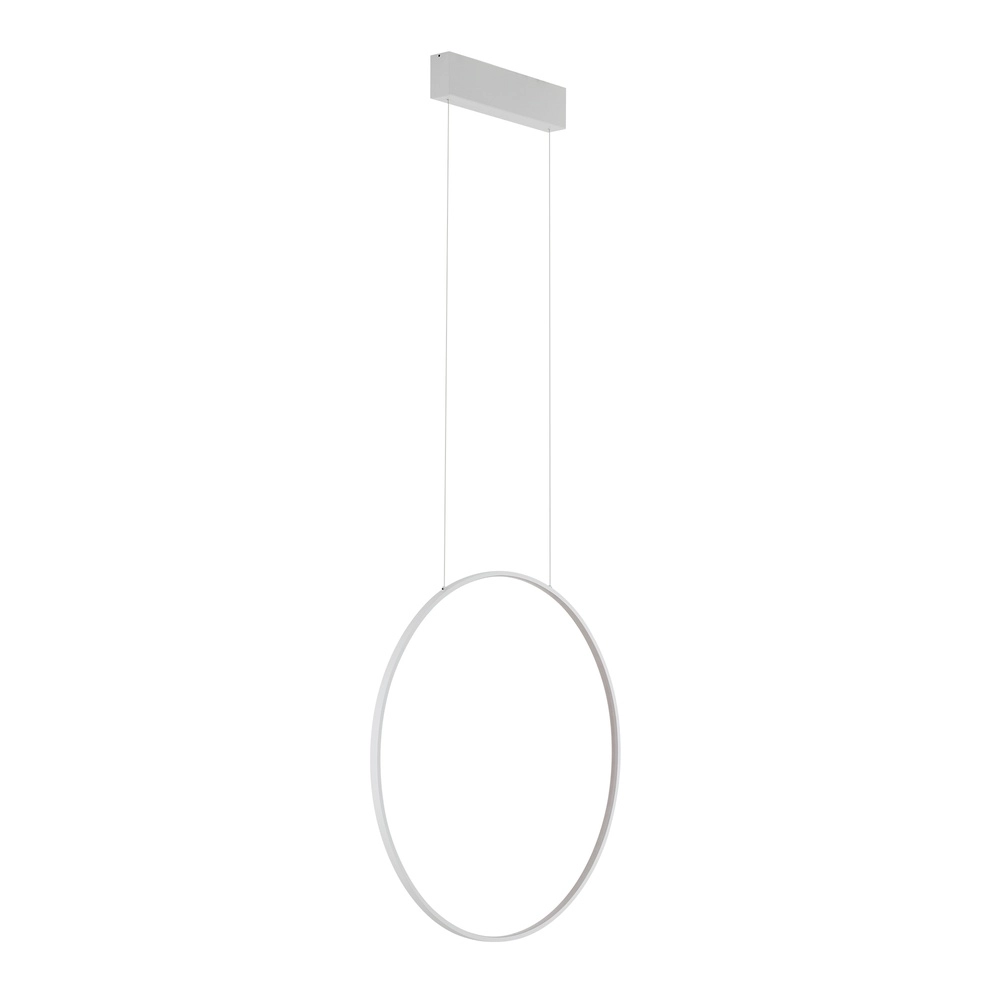 Design-Pendellampe Circolo Led weiße Ø 60 cm vertikal
