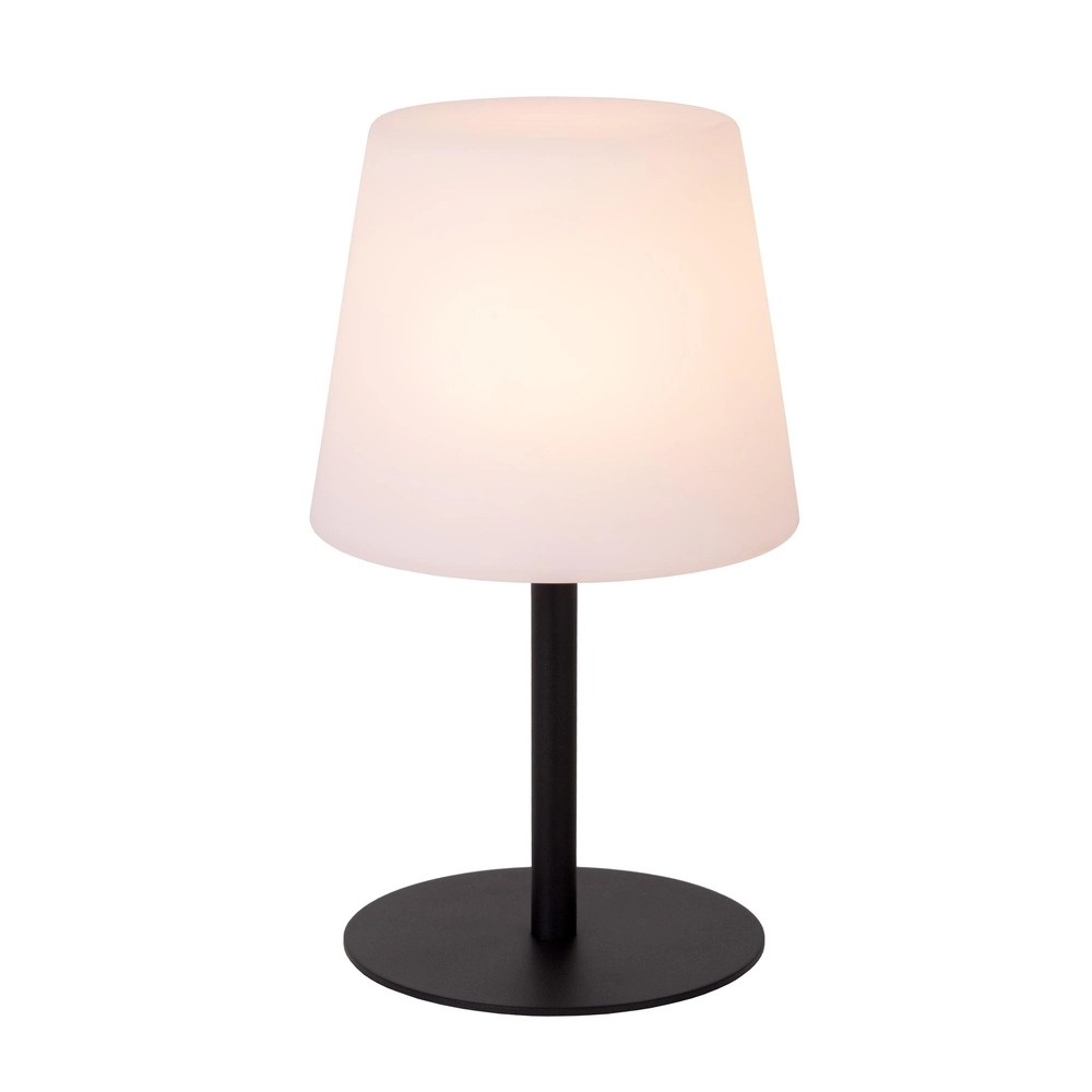 Wiederaufladbare Tischlampe Tyon Schwarz Lucide 5411212134745