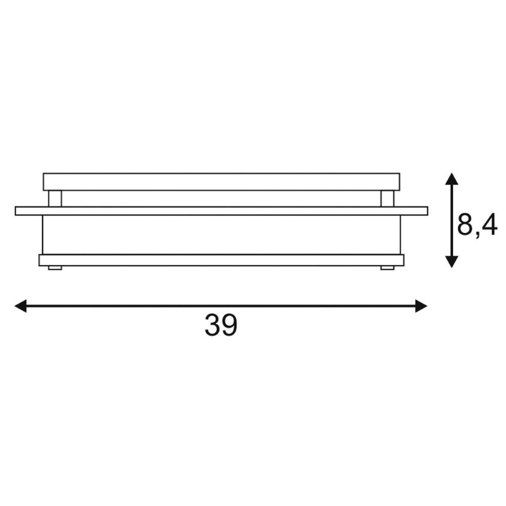 Design-Leuchte Glassa Square E27 SLV 4024163121132