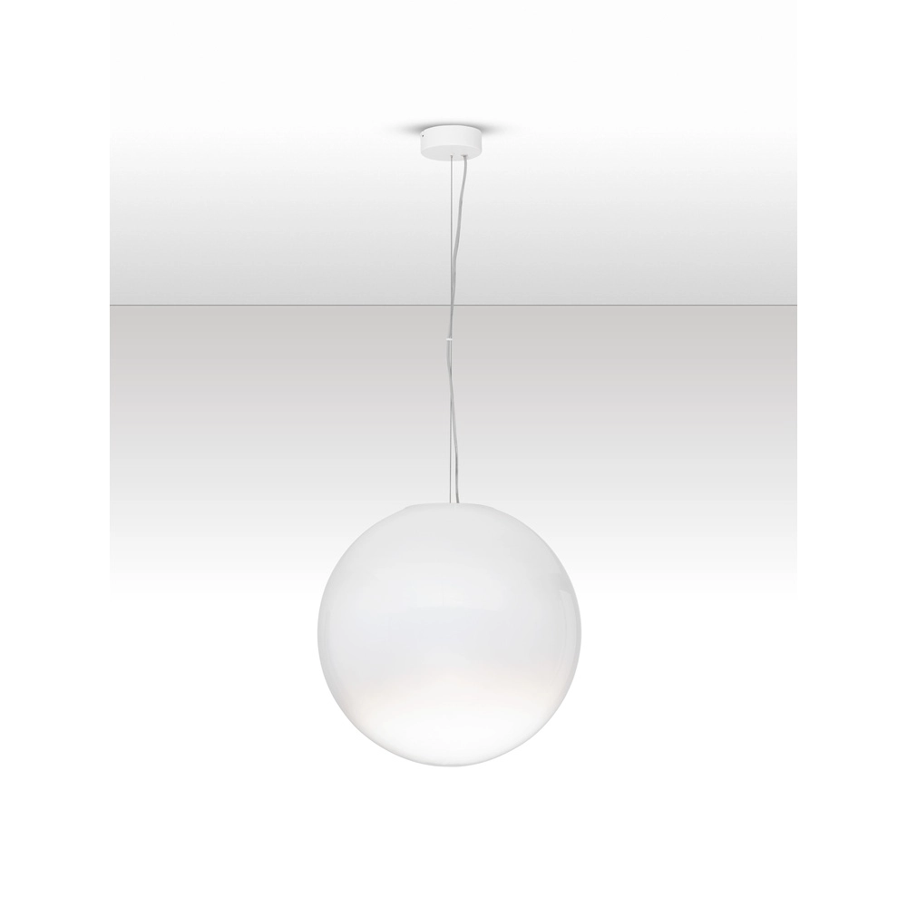 Weiße Pendelleuchte Bolita Glühbirne Ø 50cm Lyora 5212017483584