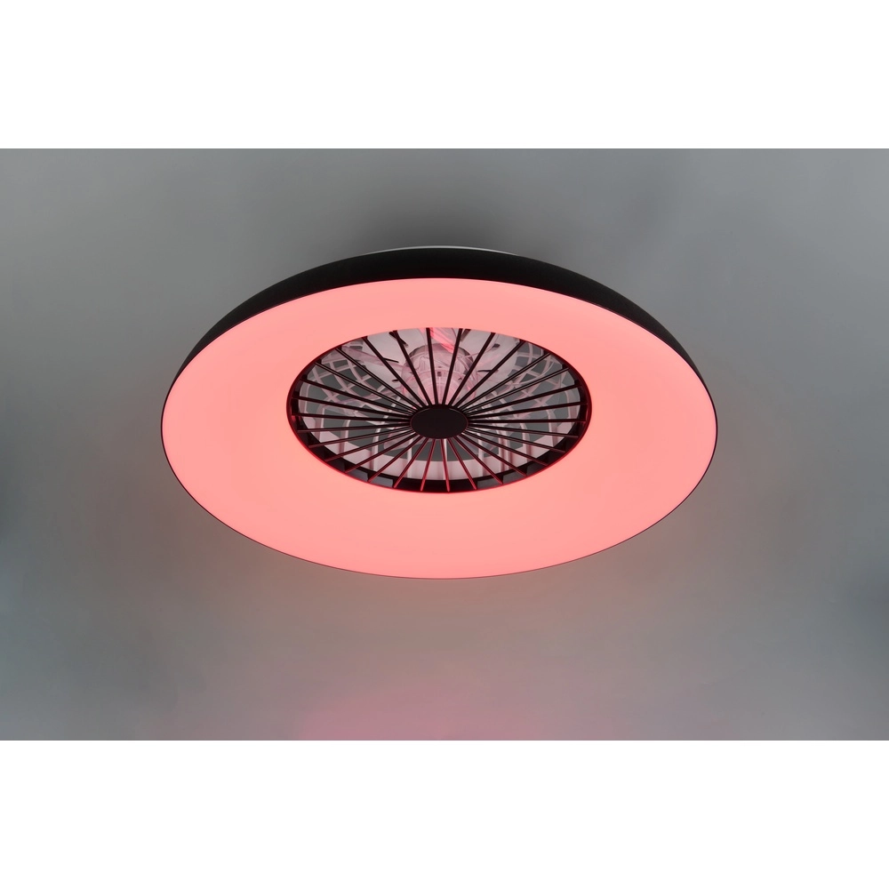 Designventilator Svaerholt schwarze Ø 60cm mit RGB-Funktion Trio 4017807688795