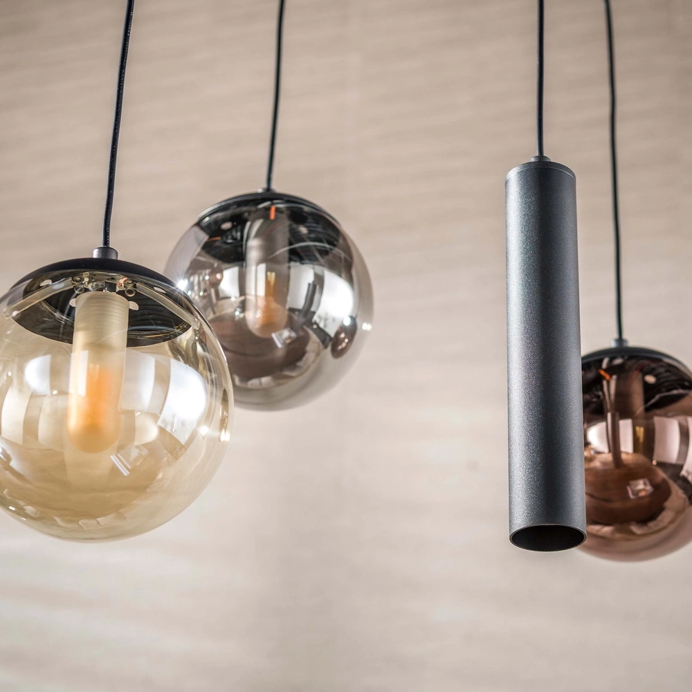 Pendellampendesign Orb Black 11-Lights Lyora 8716803514966