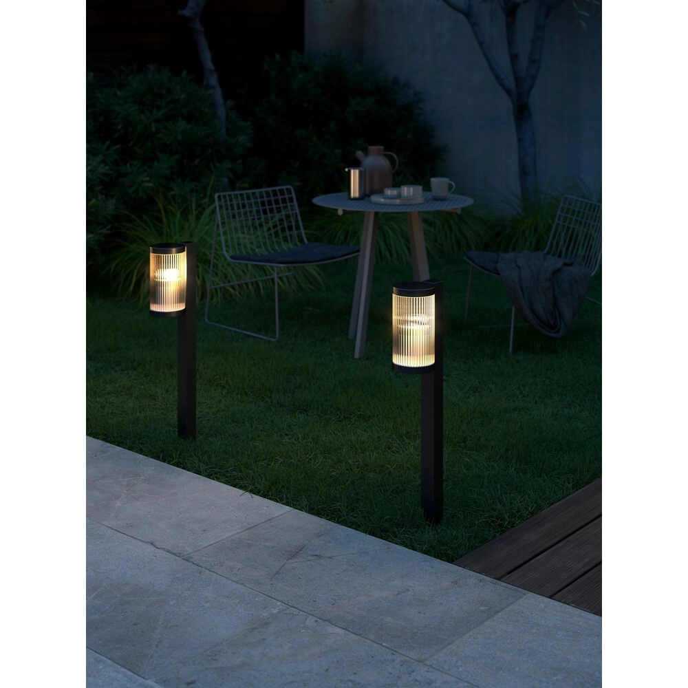 Gartenleuchte aus Glas Coupar schwarz Nordlux 5704924010675