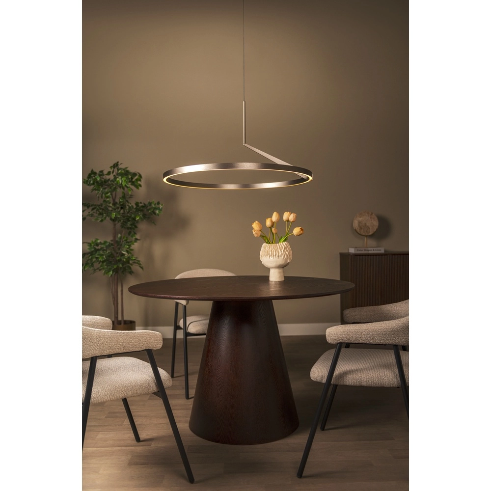 Elegante LED-Pendelleuchte Applause gebürstetes Metall – Ø 80 cm Premium by Lucide 5411212221841