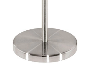 Stehlampe Pasteri 28cm Nickel Matt mit weißer Kapuze Eglo 9002759951641