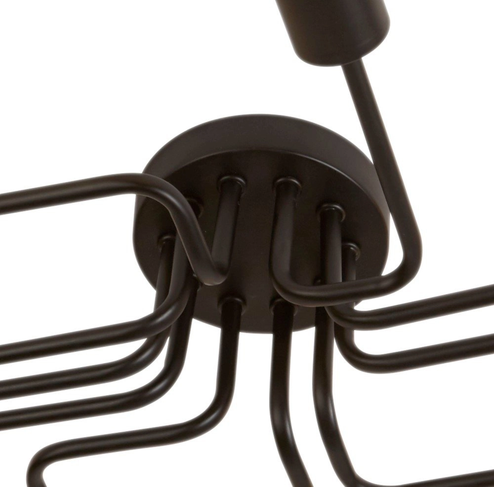 Deckenleuchte Circuit Spider 10-Licht Matt Black Searchlight 5053423119335