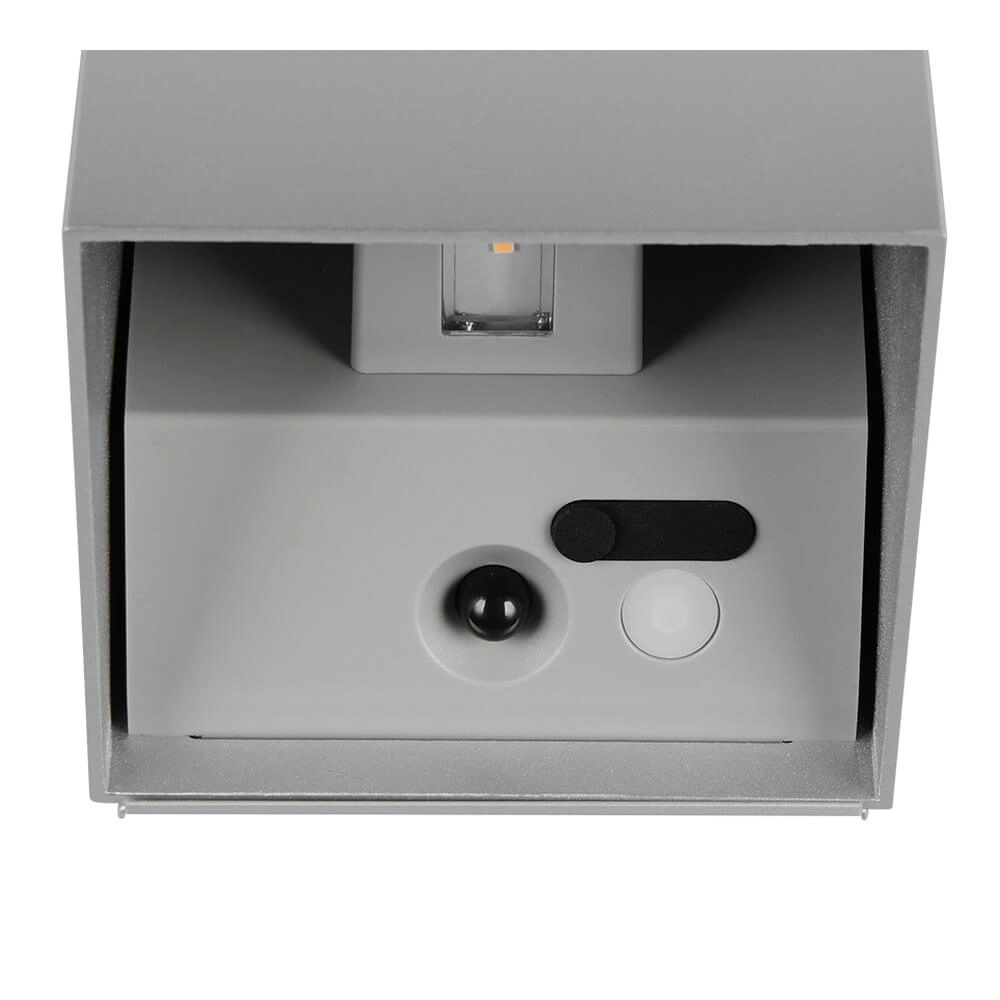 Wandleuchte wiederaufladbar Genie silbergrau mit Sensor Trio 4017807636383