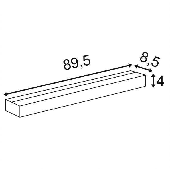 LED-Lampe Sedo 21 LED 89cm grau SLV 4024163156769