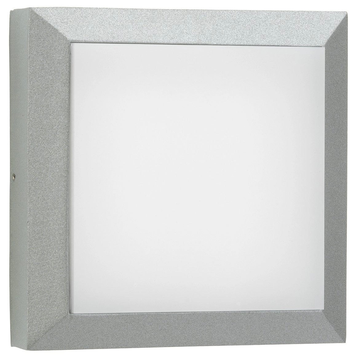 Quadratische Wandleuchte Parel 19cm-grau