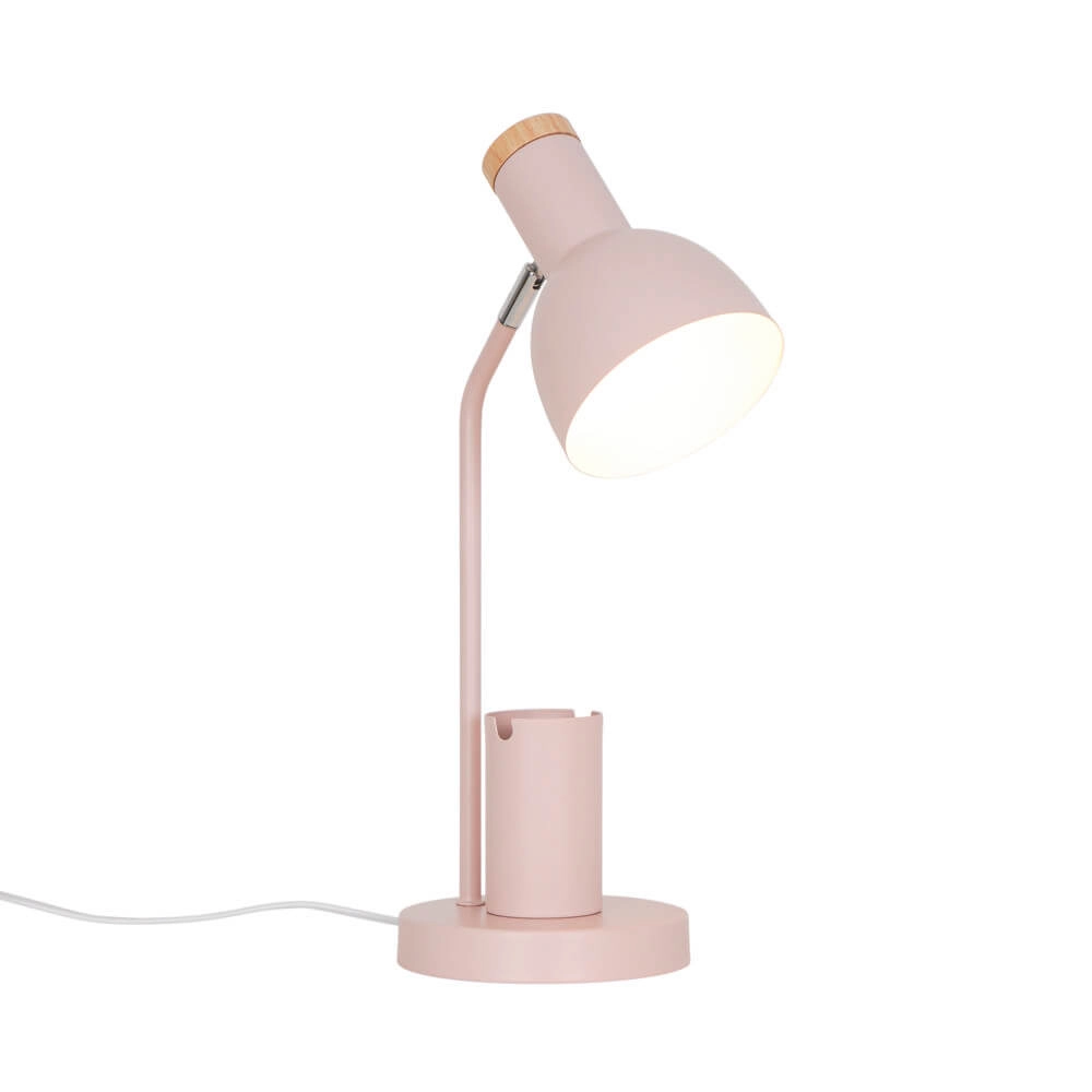 Rosa Schreibtischlampe Devone mit Stifthalter Nordlux 5704924024566