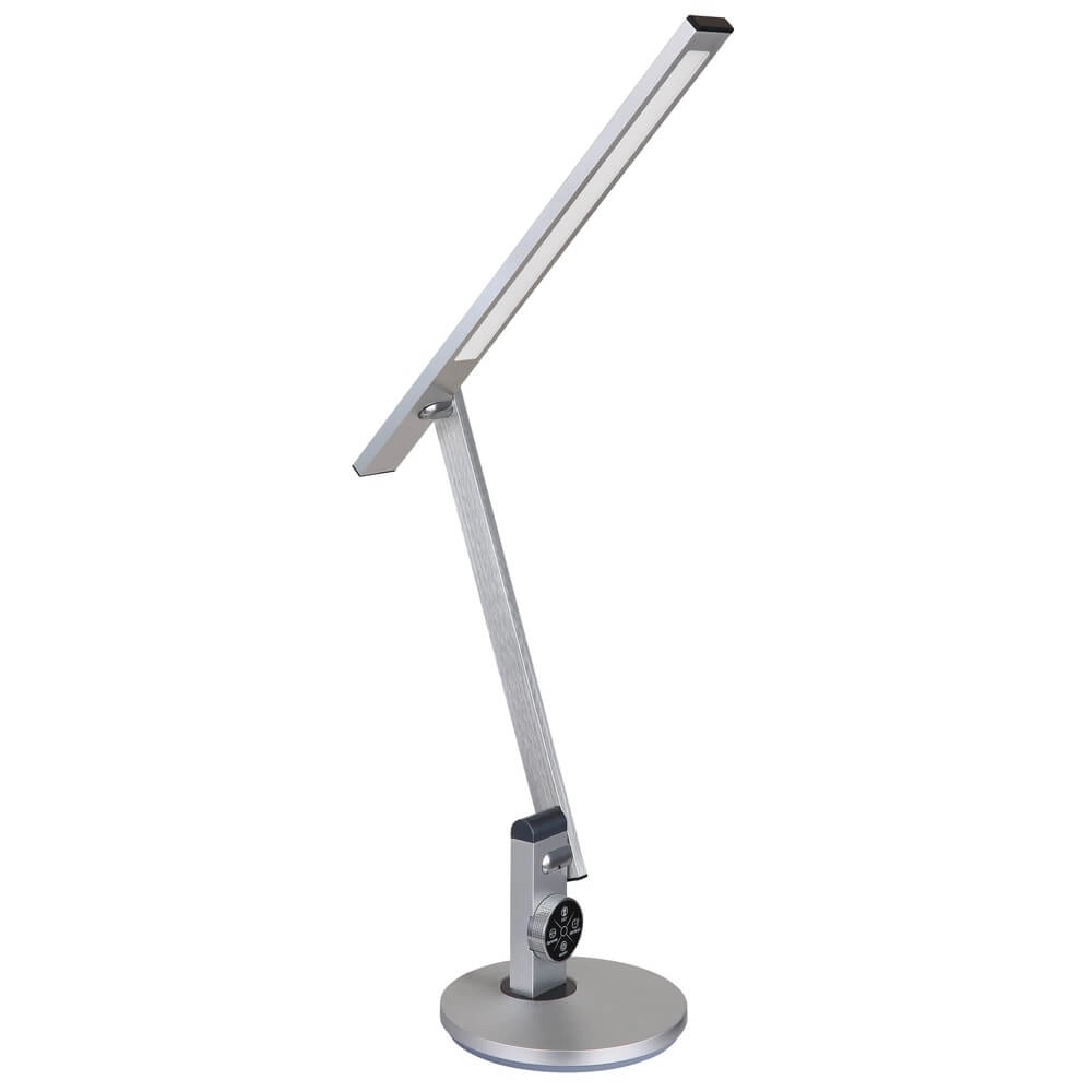 Schreibtischlampe Solana Silbergrau Globo 9007371449644