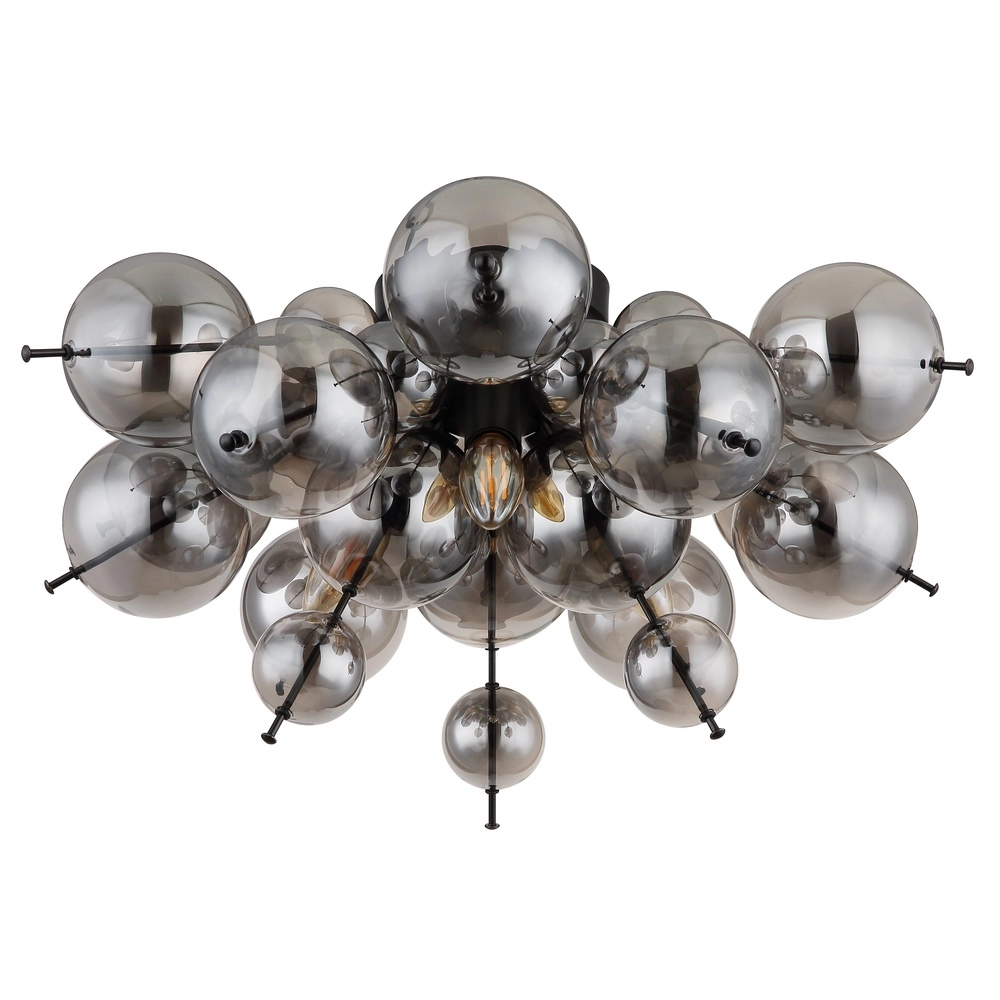 Einzigartige Deckenlampe Udo Rauchglas Globo 9007371449637