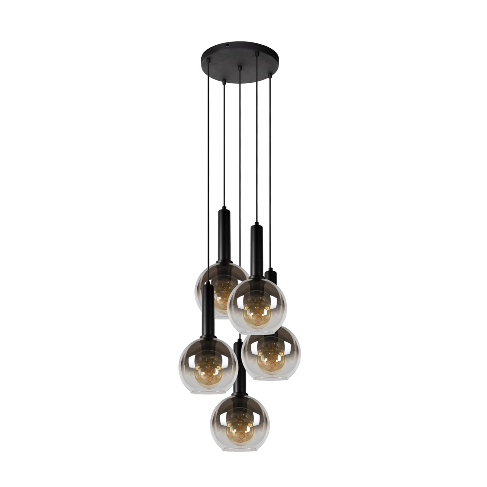 Pendellampe Marius 5-Licht Schwarz