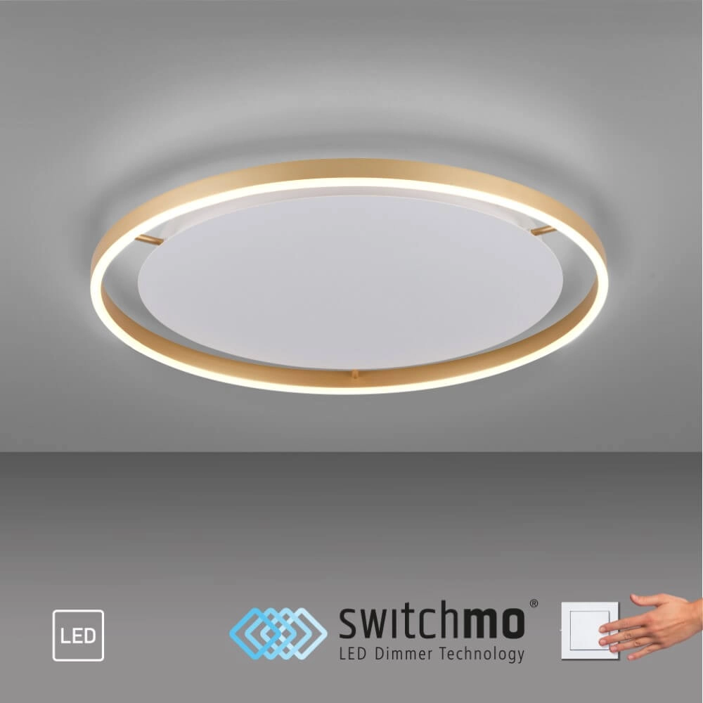 Deckenleuchte Ritus Messing Ø 58,5cm Just Light 4043689985639