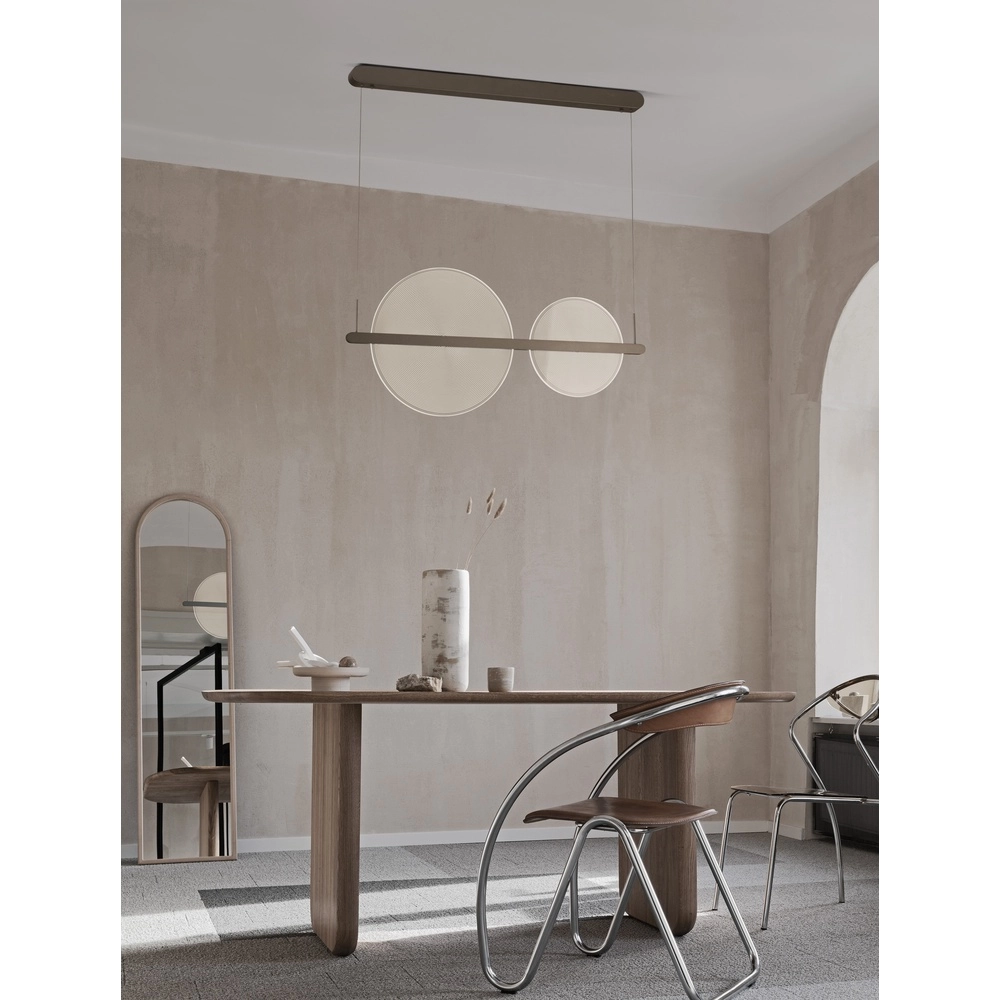 Schlanke Pendelleuchte Noah kaffeebraun Lyora 5212017439406
