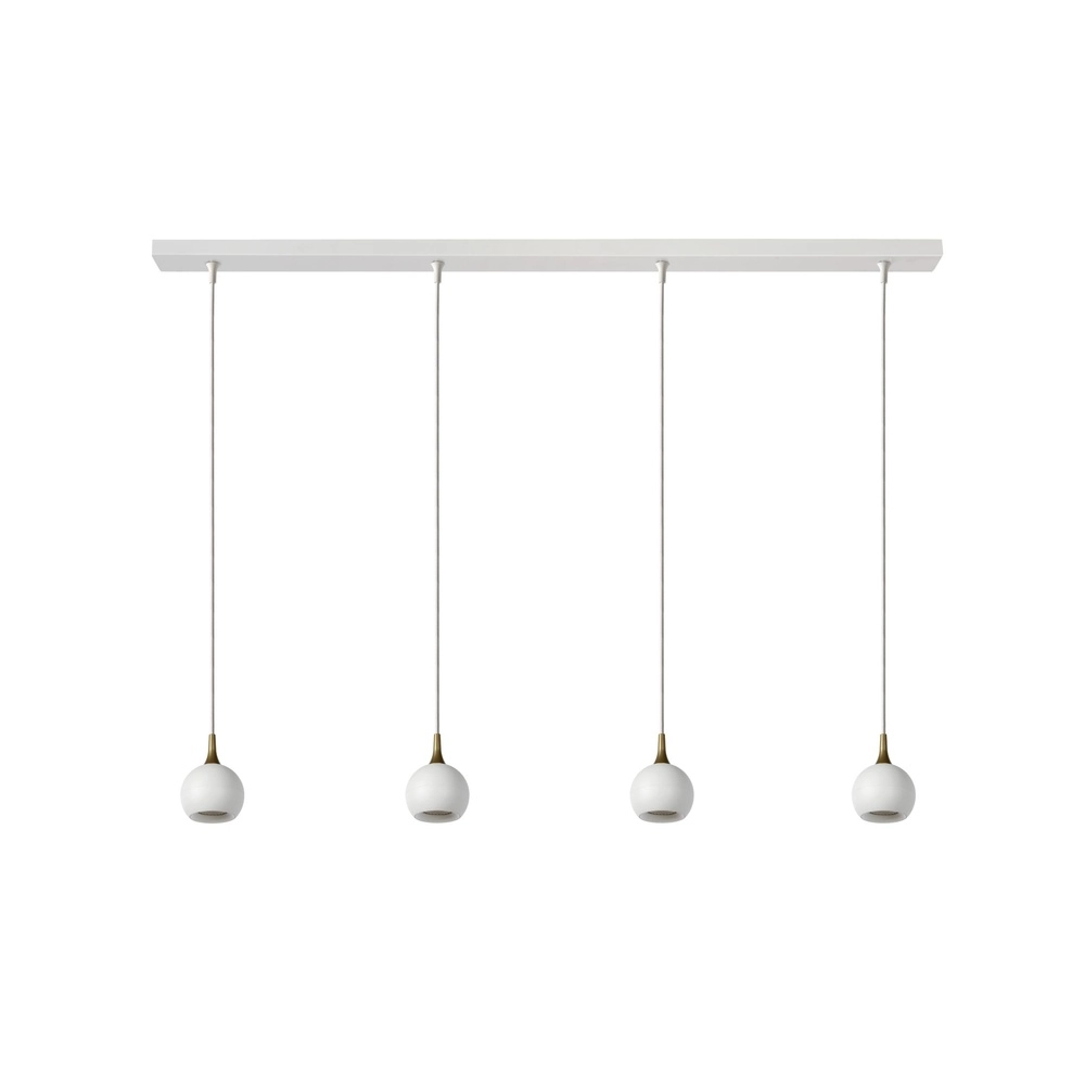 Design-Pendellampe Favori Weißes 4-Licht