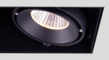 Verkleidungsloser Einbaustrahler Trofa 2-flammig schwarz Artdelight 8719831736102