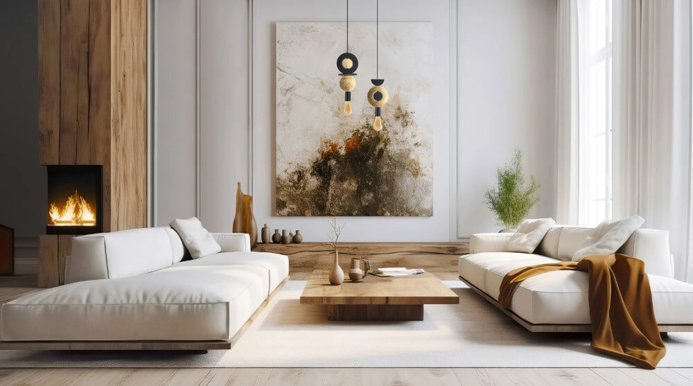 Design-Pendelleuchte Drops Wood F 1-flammig schwarz Lyora 5903139111805