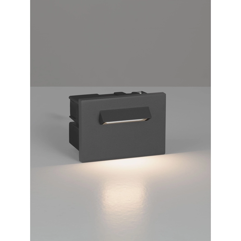 Einbaulicht Recto für die Wand Dunkelgrau Lyora 5212063504950