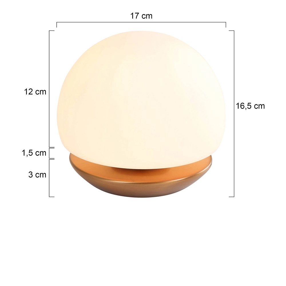LED Tischlampe Ancilla 21 cm Bronenbruin Steinhauer 8712746114324