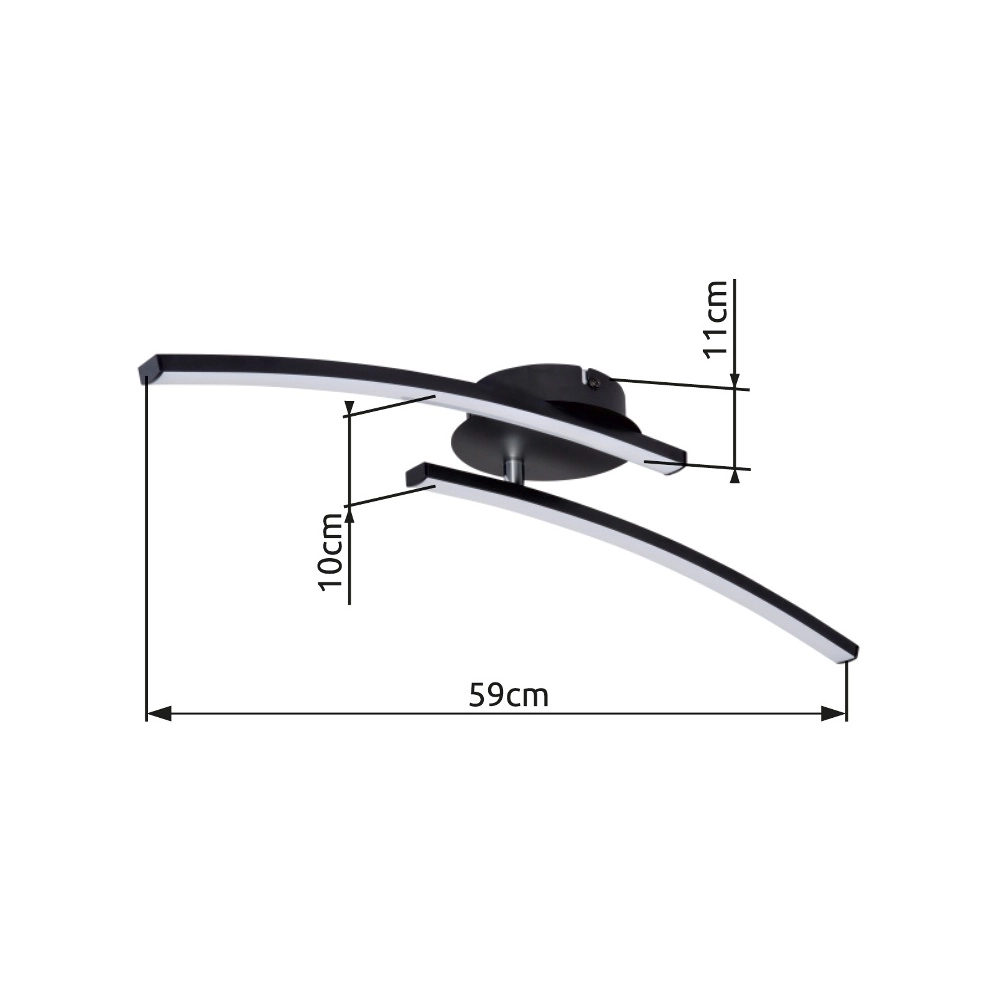 Deckenlampe Tansy I Design Schwarz Globo 9007371413591