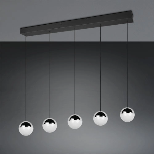 5-Licht Pendellampe Senta Chrom Trio 4017807685855