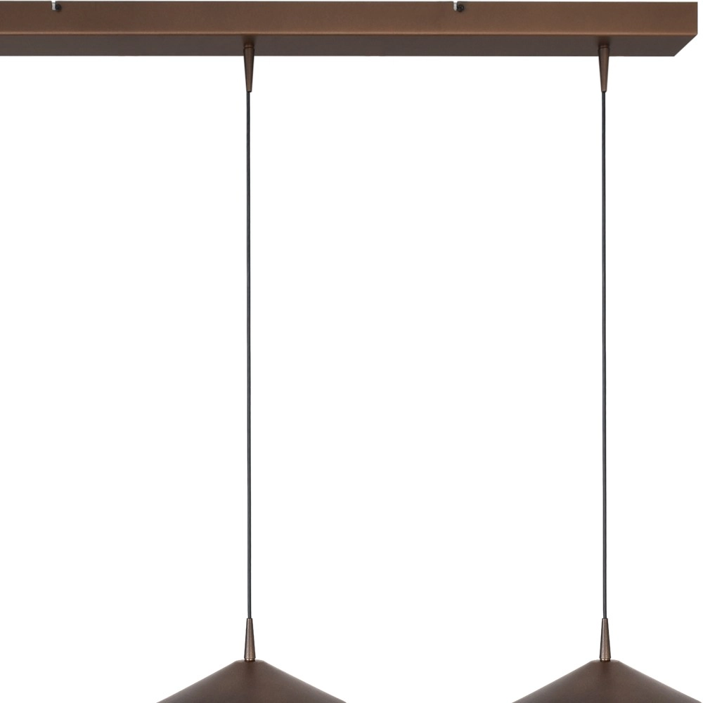 3-Licht Pendellampe Ceppo kakaobraun Ø 22 cm Masterlight 8718121358499