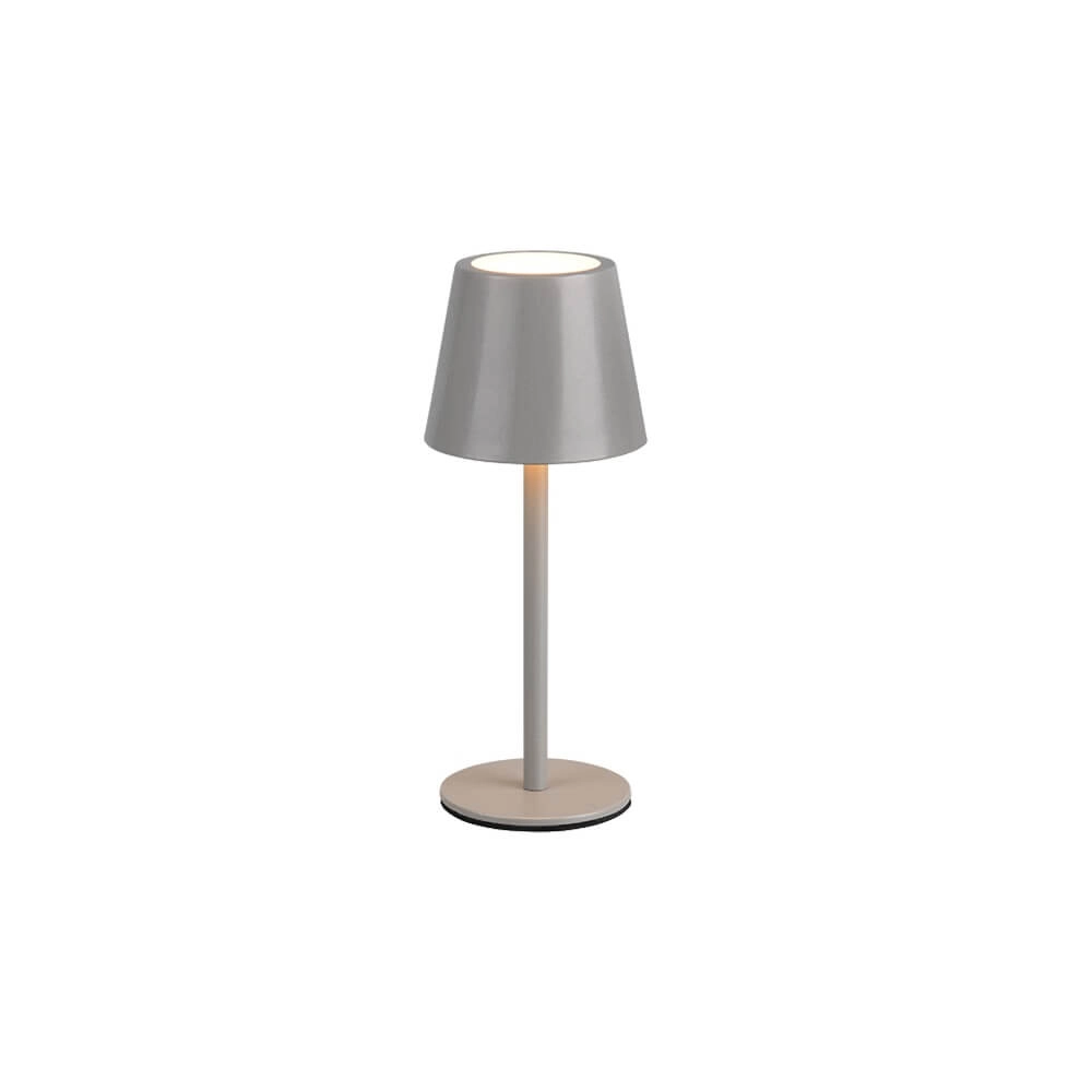 Wiederaufladbare Tischleuchte Diaz grau Trio 4017807644814