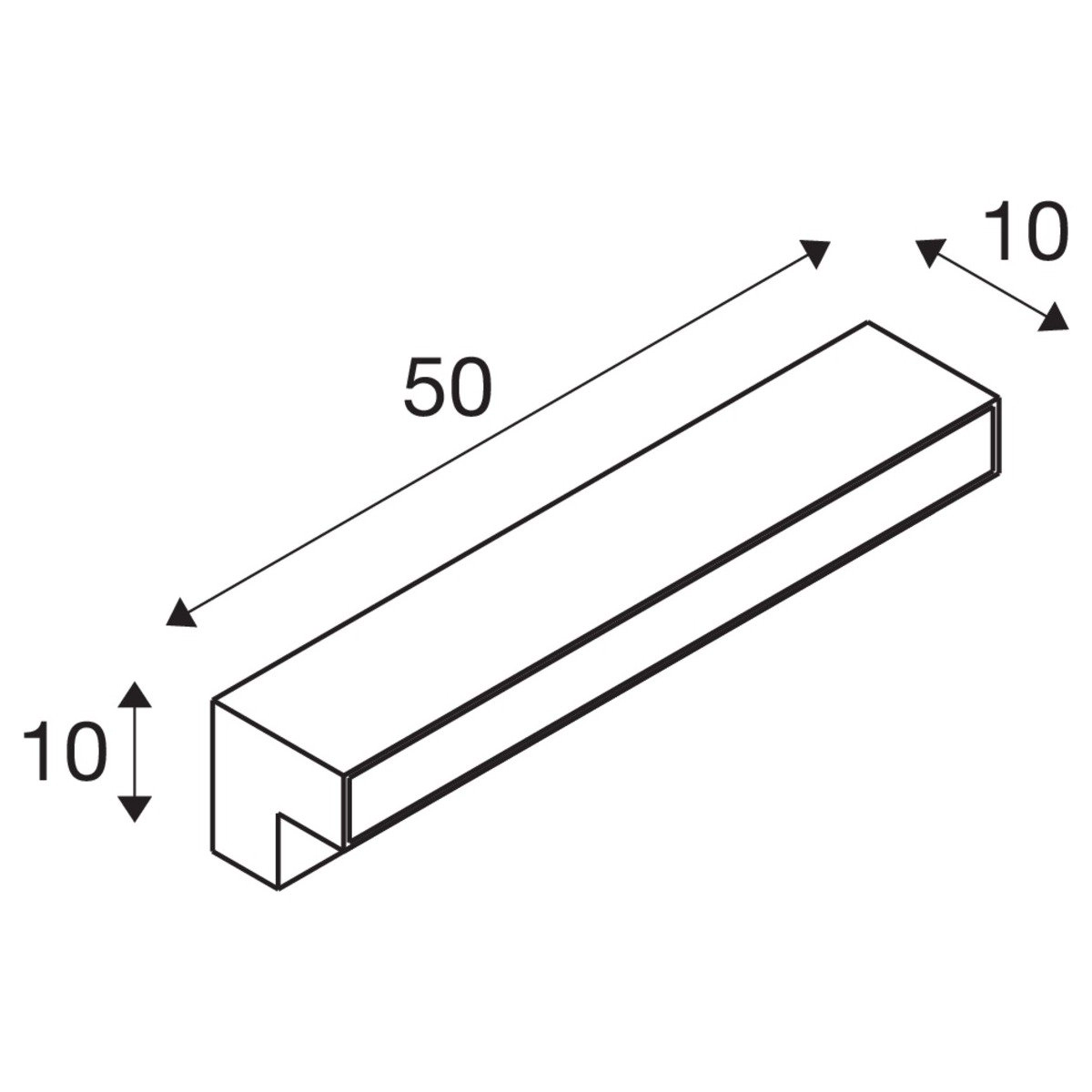 LED Gehweg Beleuchtung L-Line 11,5 W - 3000-4000K - 50 cm Anthrazit SLV 4024163236867