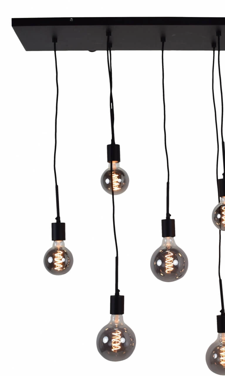 Hängelampe Bulby 10-Licht Schwarz Urban Interiors 8719325467659