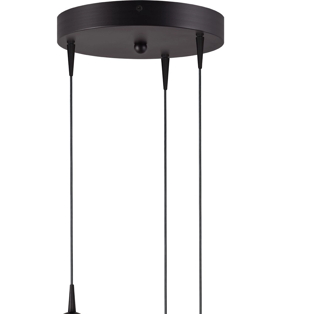 3-Licht Pendellampe Talana schwarz Ø 17cm DTW Masterlight 8718121352183